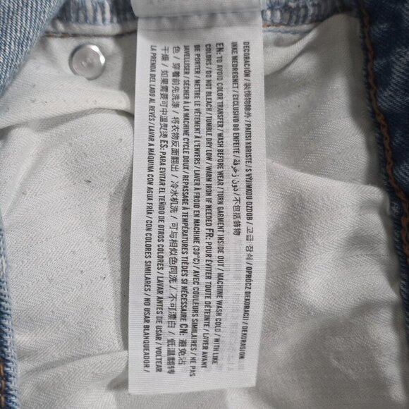 Abercrombie & Fitch Curve Love Jean Women 33 / 16R Blue High Rise Cotton Stretch - Picture 15 of 16